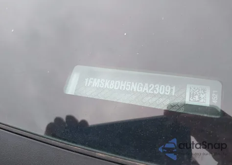 2022 Ford Explorer Xlt z USA, uszkodzony, nr VIN 1FMSK8DH5NGA23091